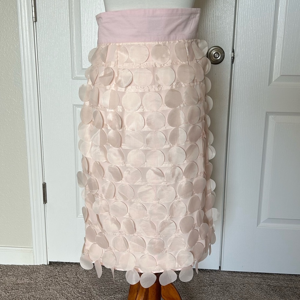 Shabby Apple Blush Curiouser & Curiouser Skirt with Circular 3D Accents - Picture 4 of 5